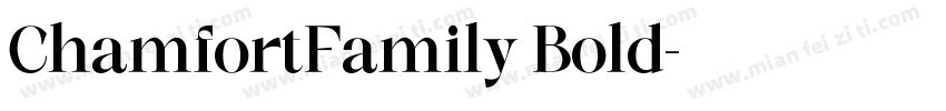 ChamfortFamily Bold字体转换